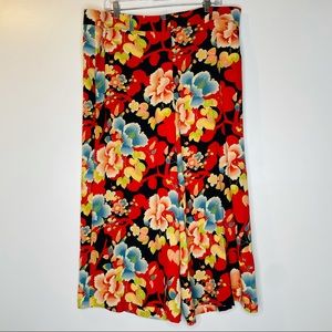 Loft Pants Wide Leg Trouser Floral Bright Bolero